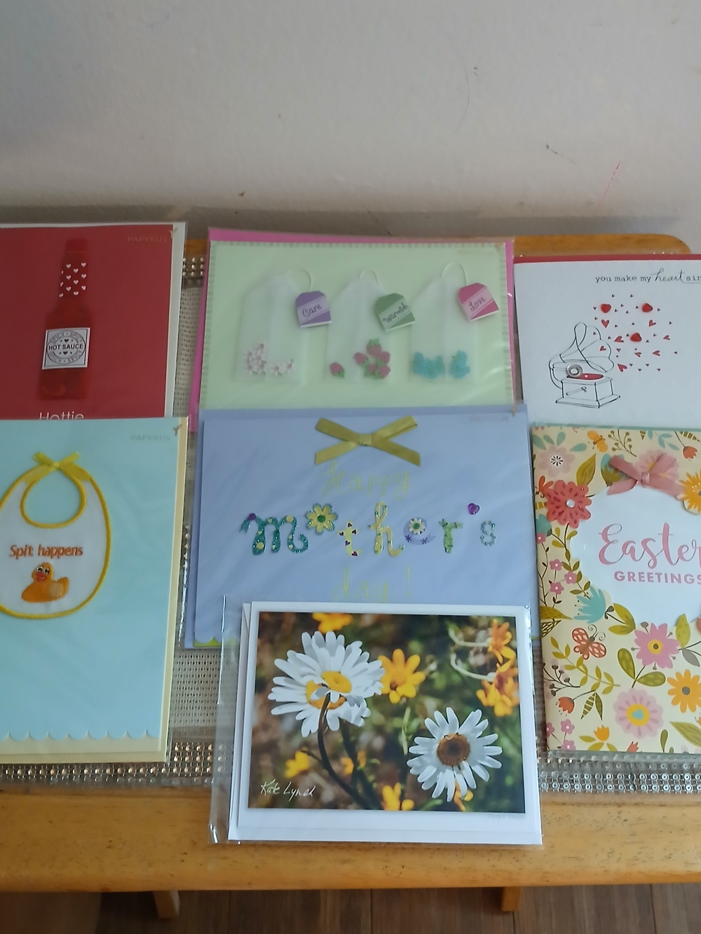 Papyrus + Other Assorted Greeting Cards Lot with Floral & Pastel Designs